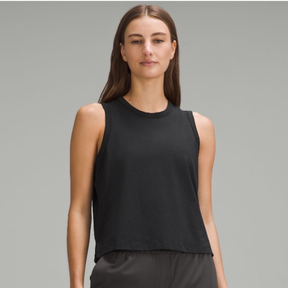Lululemon Classic Fit Cotton Blend Tank Black . Size 2